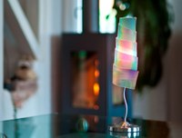 Luminaries expose a firework of colors with PLEXIGLAS® Textured Sheet RADIANT