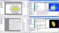 The Figure shows screenshots of some of the enhanced opportunities; Light Source Library Additions, Photometric Data Transfer, Scatter Model Library Additions, and ASAP/CATIA Interoperability.