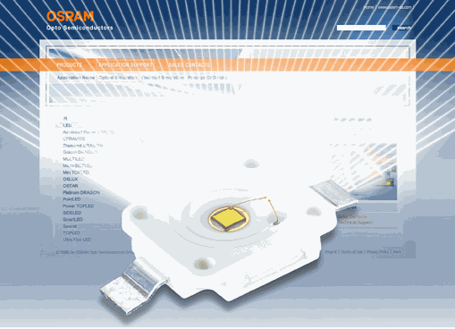 All the ray data for OSRAM LEDs can now be downloaded directly from the internet, including IREDs.