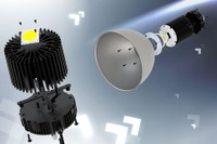 MechaTronix's ModuLED Giga is a highly efficient passive high bay LED cooler