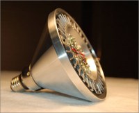 PAR-38 LED lamp with SynJet cooling system