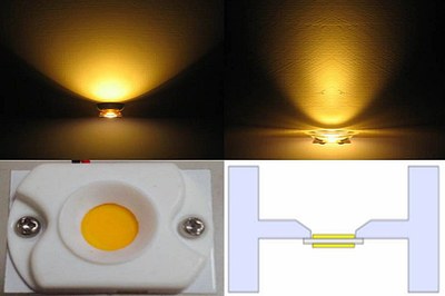 LeDiamond Opto's new Tesla 1010 can be used to design double side emitting luminaires