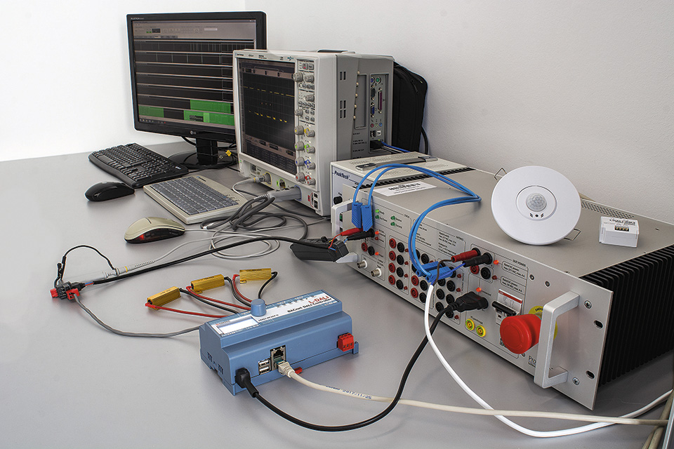 Typical set-up for DALI-2 testing