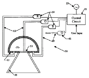 Example of a radiant energy emitting system